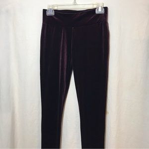 Maurices Velvet Leggings in Deep Purple